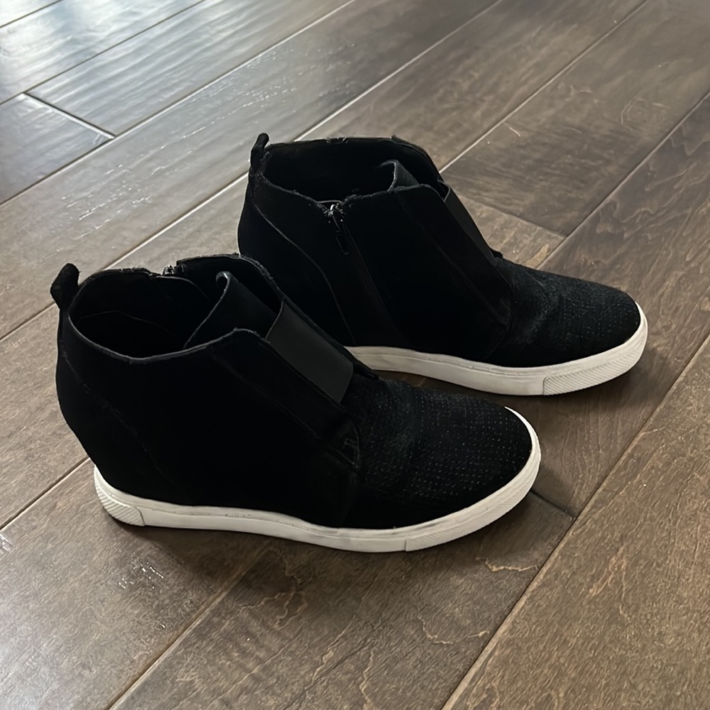 Steve Madden Suede Wedge Sneakers